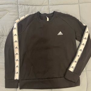 Adidas Black Pull Over Sweatshirt